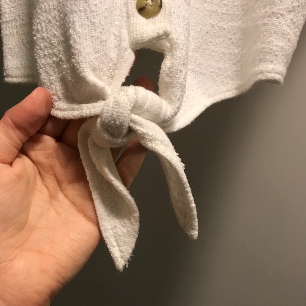 Madewell Texture & Thread Ruffle Tie-Front Tank - Picture 8 of 9